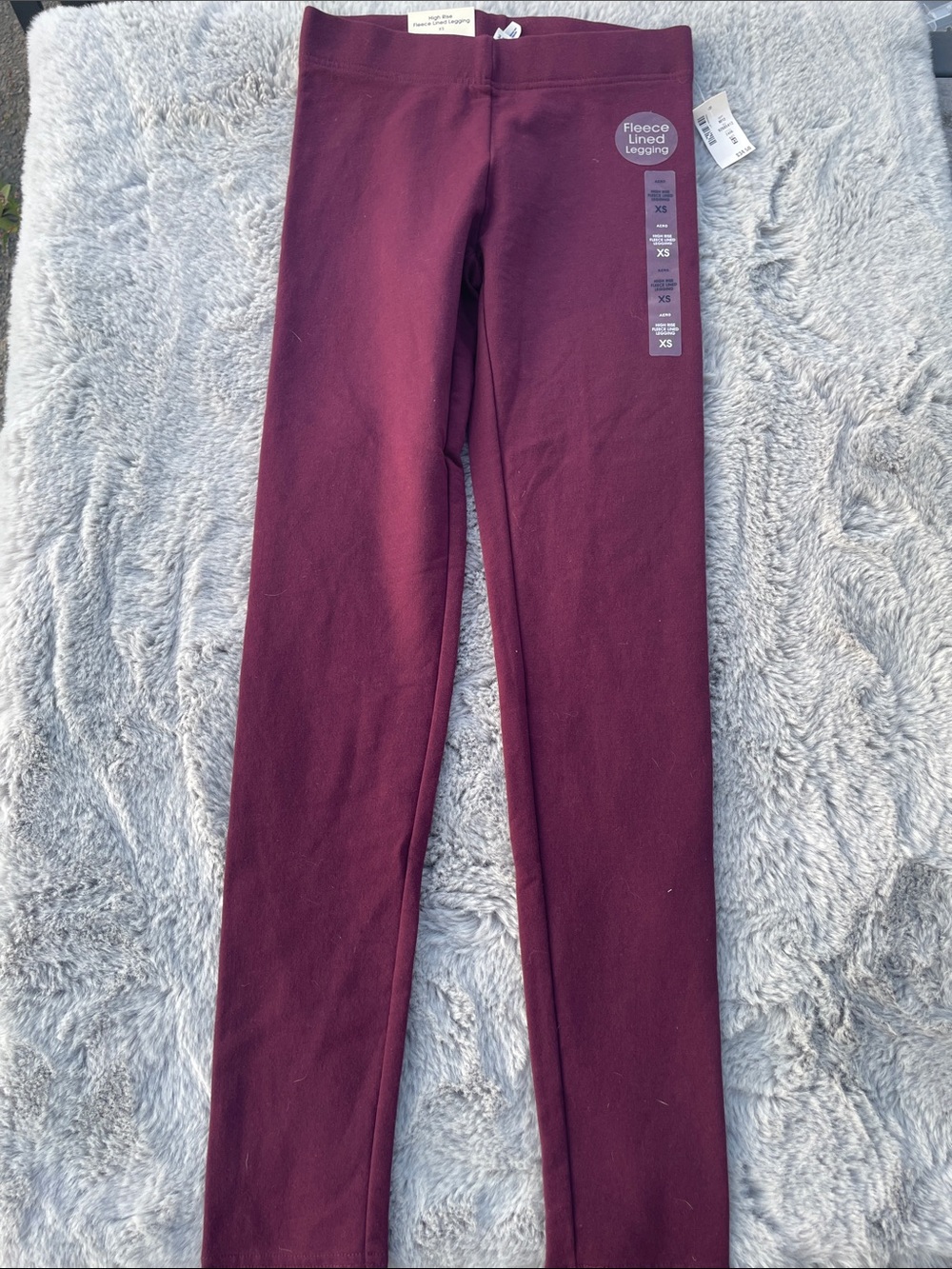 Aeropostale Girls’s High Rise Fleece Lined Legging size XS